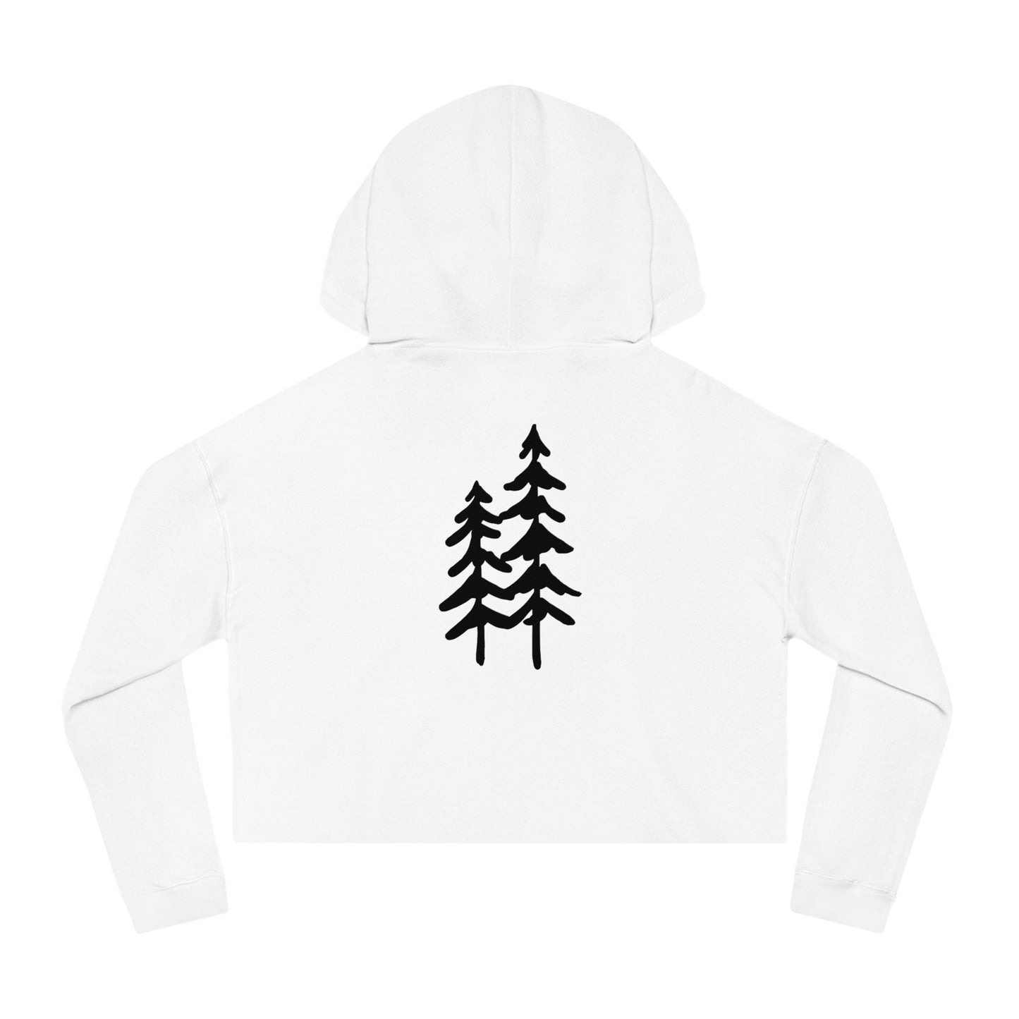 Bäume Crop Hoodie