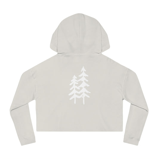 Bäume Crop Hoodie