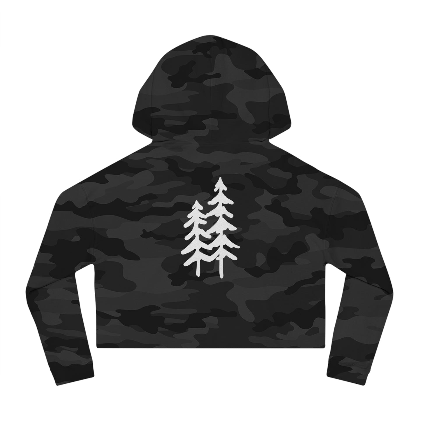 Bäume Crop Hoodie