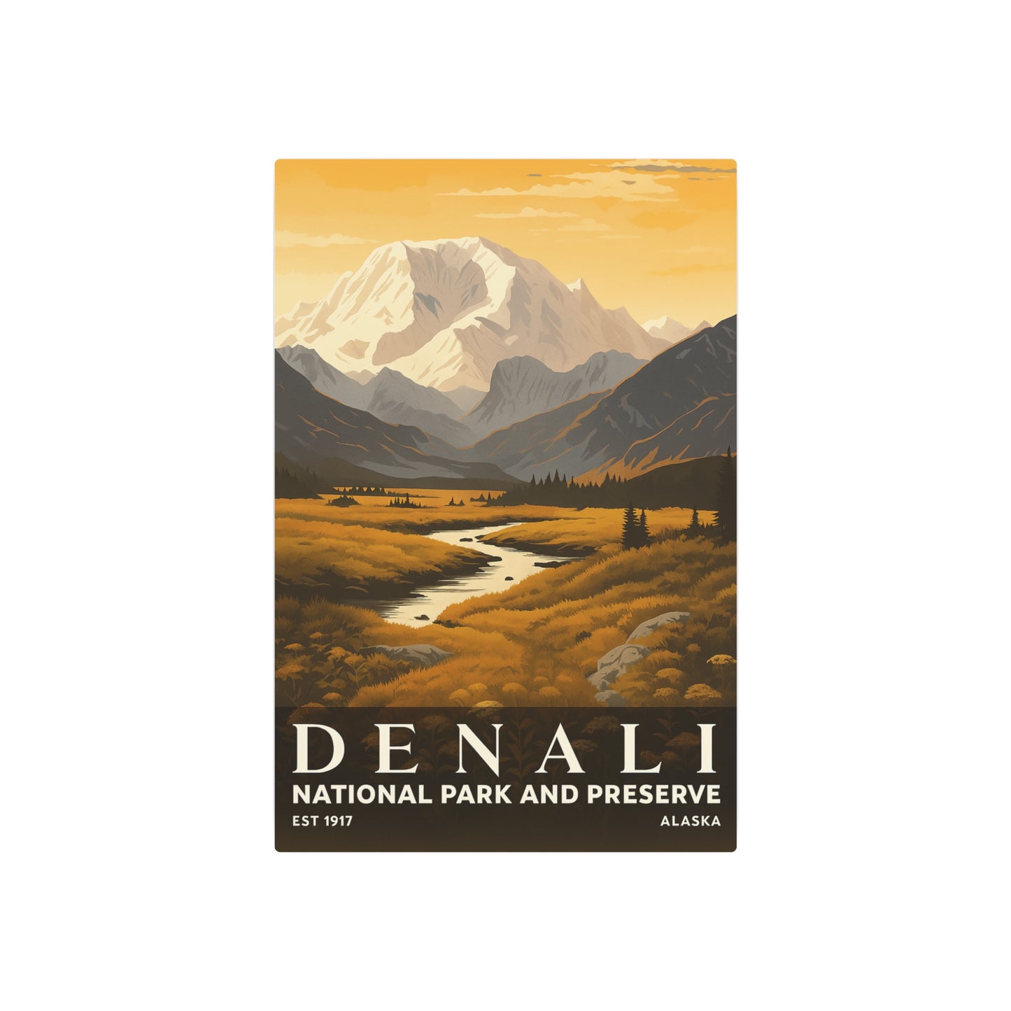 Denali National Park & Preserve Sign